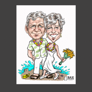 St. Louis Couples Anniversary Caricature